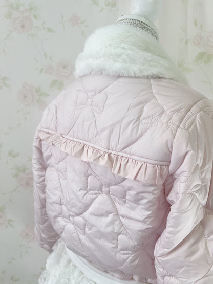 Honey Cinnamon Ribbon Quilting Jacket (Pink)