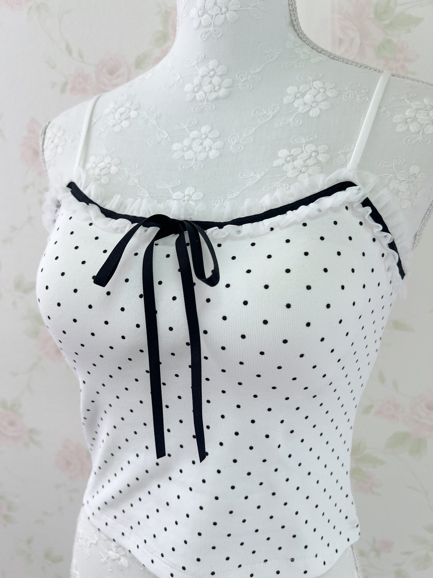 Olive des Olive Polka Dot Camisole (White)