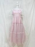 Lovely Tency Lolita Lace Tiered Jumper Dress
