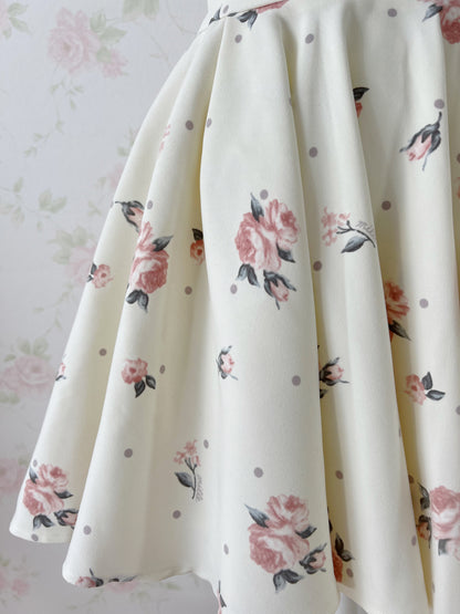 mille fille closet by LODISPOTTO Dot Rose Skirt