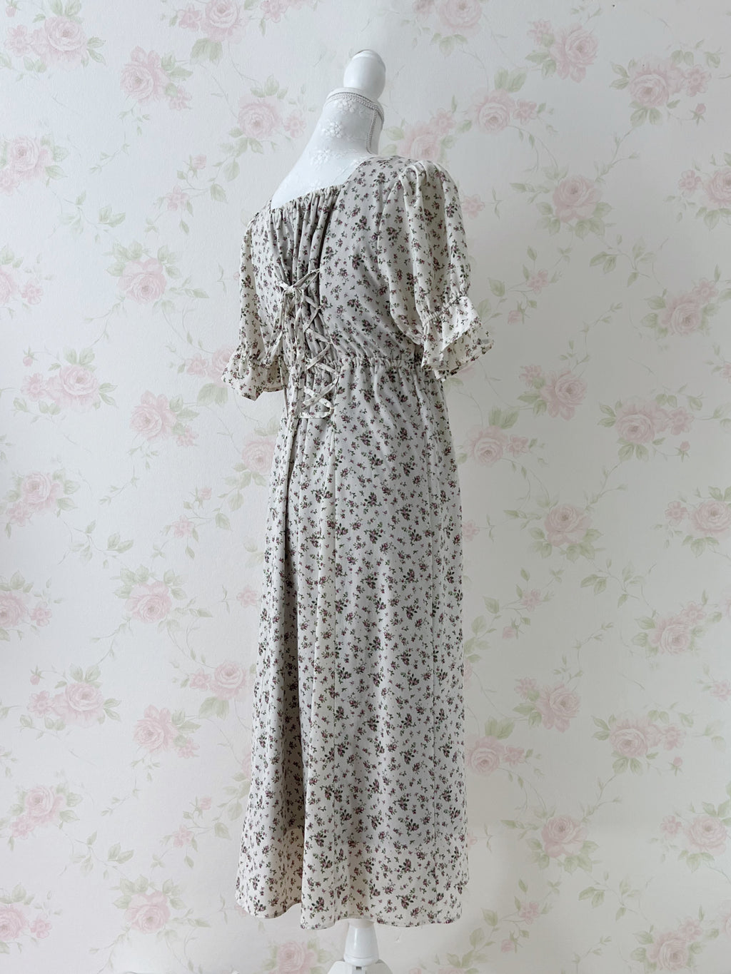 MAJESTIC LEGON Back Laced Up Prairie Dress