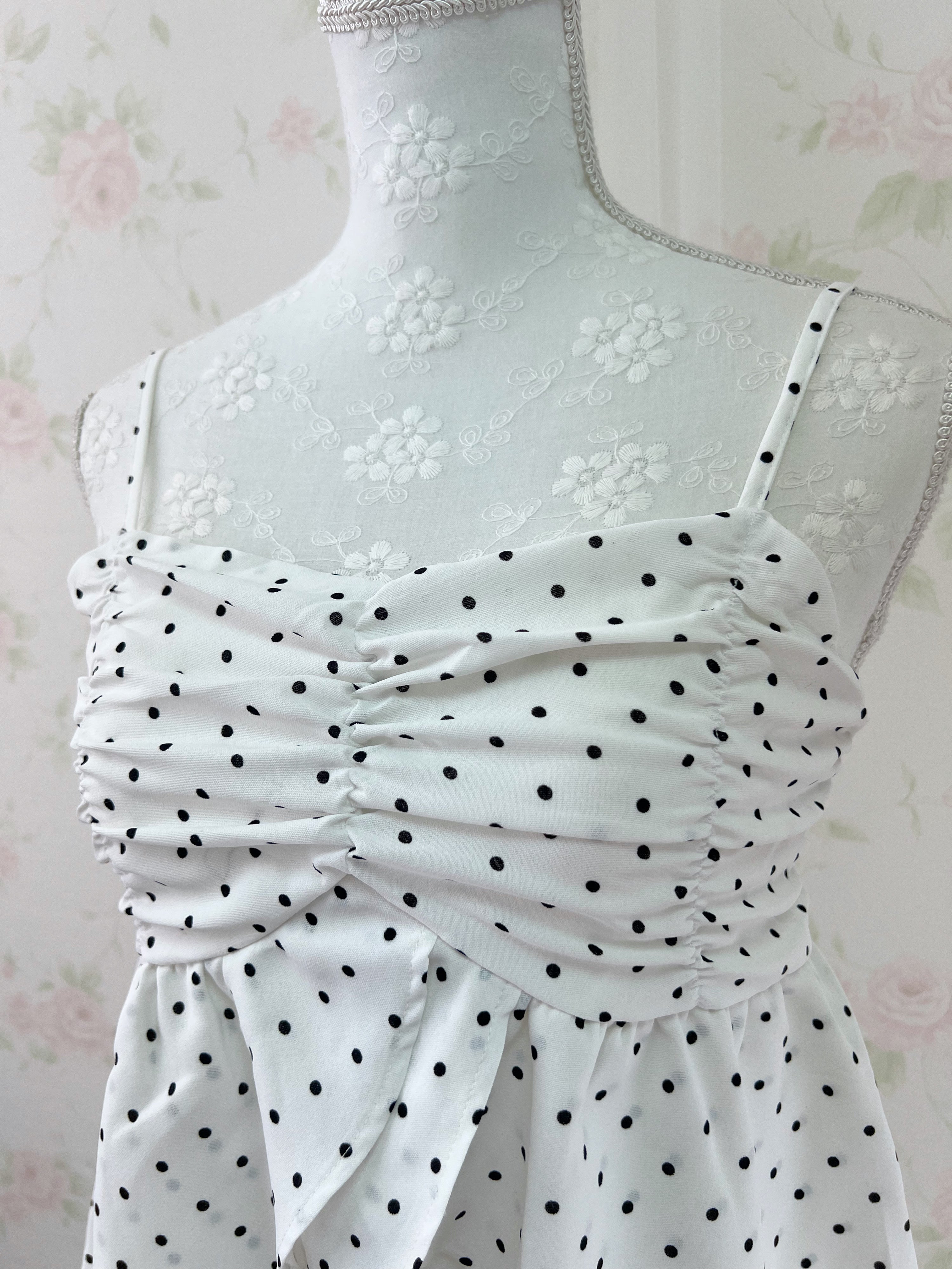 Polka Dot Flare Camisole