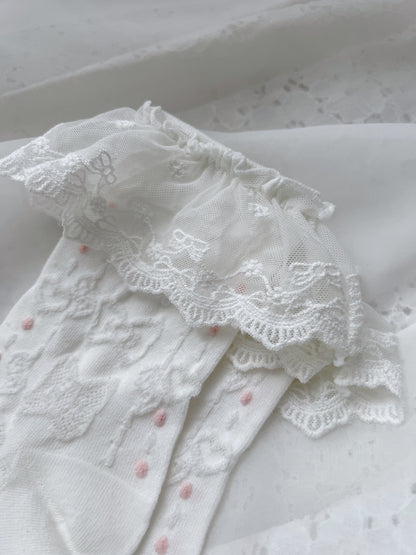 My Melody Lace Ribbon Socks