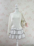 Polka Dot Layered Sukapan(White)