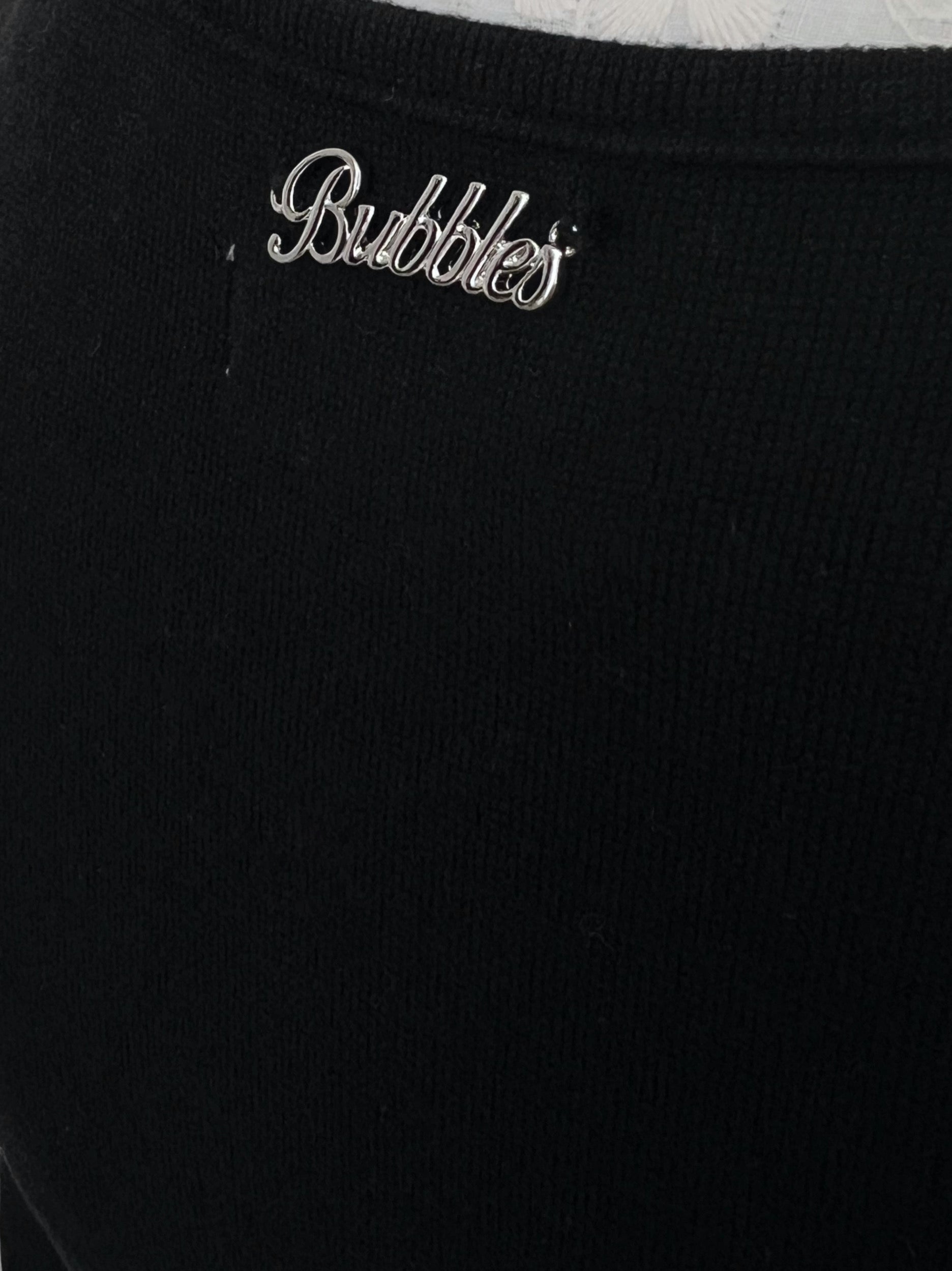 BUBBLES Milkmaid Front Lace Top (Black)
