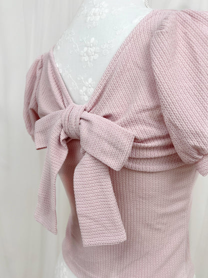 (16% OFF) GRL Back Bow Shoujo Top (Pink)