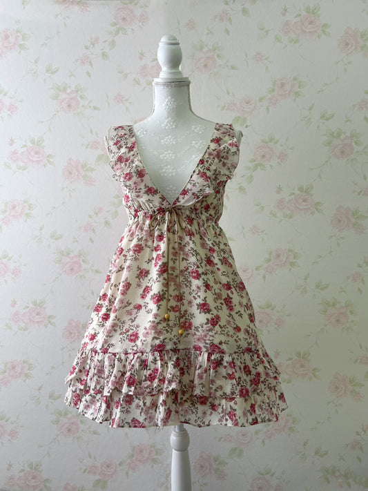 LODISPOTTO Floral Ruffled Jumper Dress