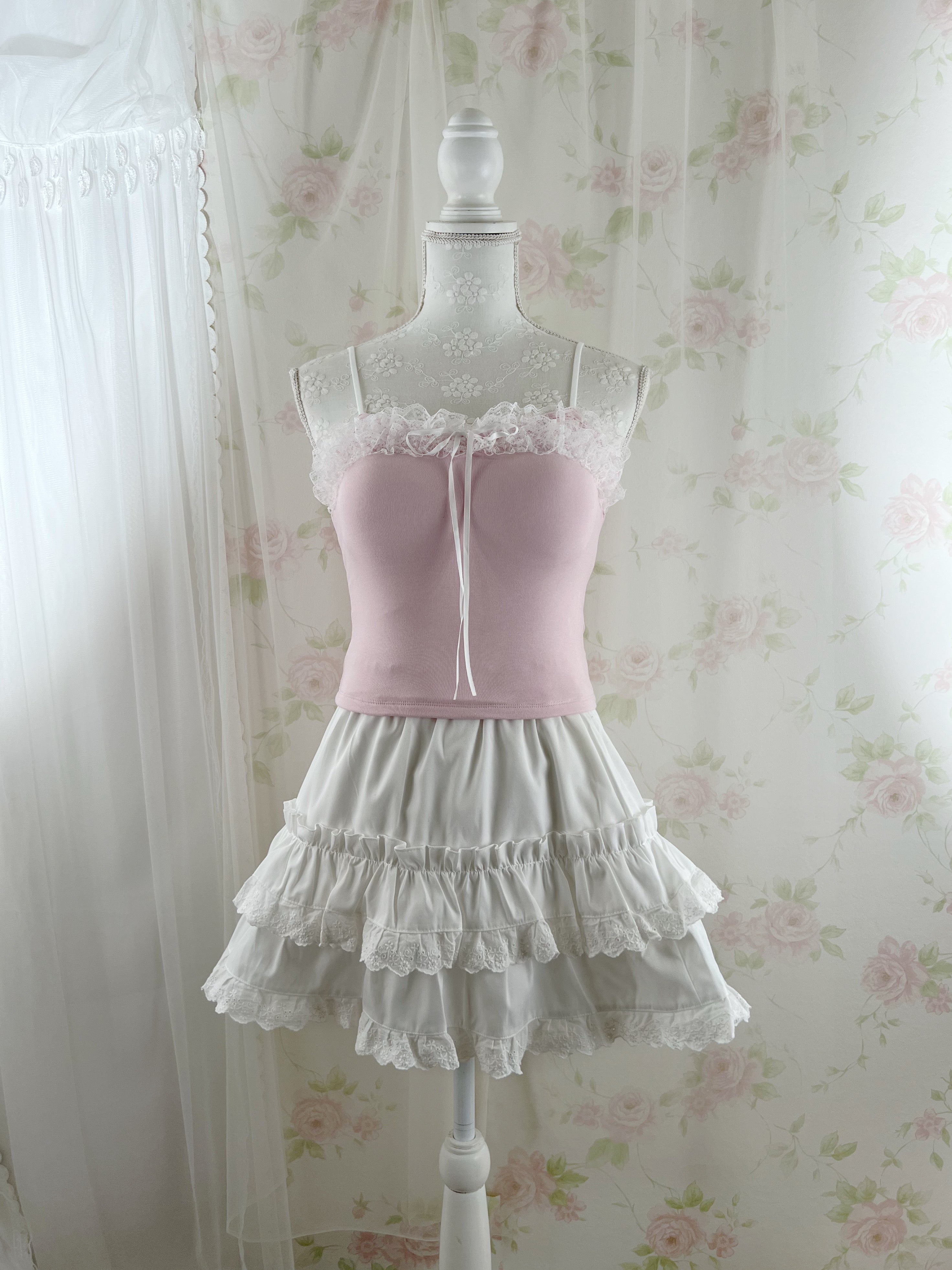 Princess Lace Camisole (Pink)