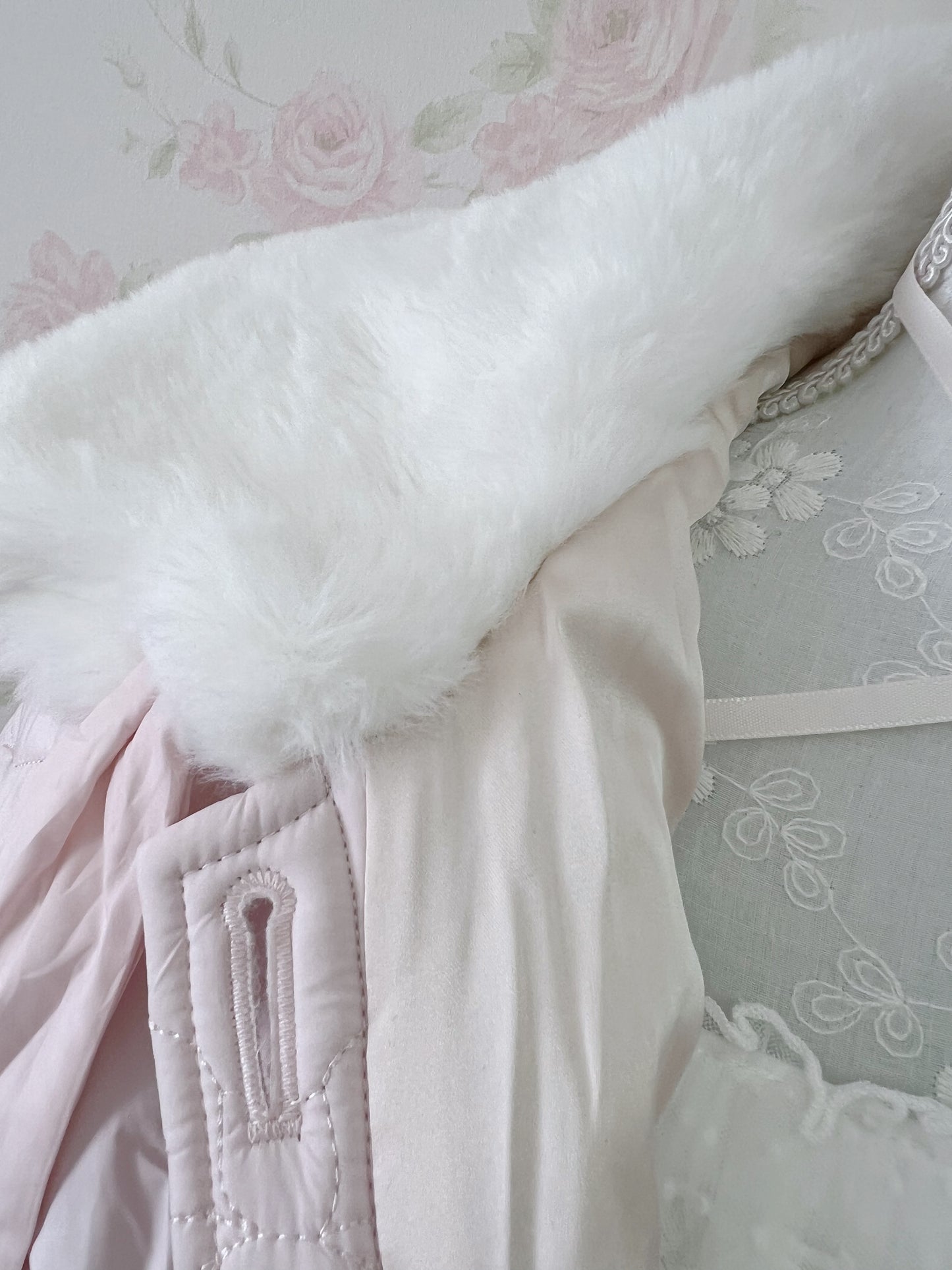 Honey Cinnamon Ribbon Quilting Jacket (Pink)