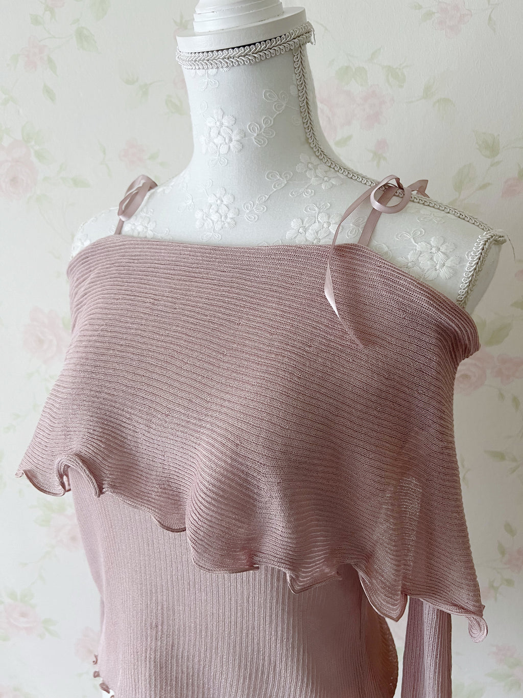 Mellow Off Shoulder Top (Pink)