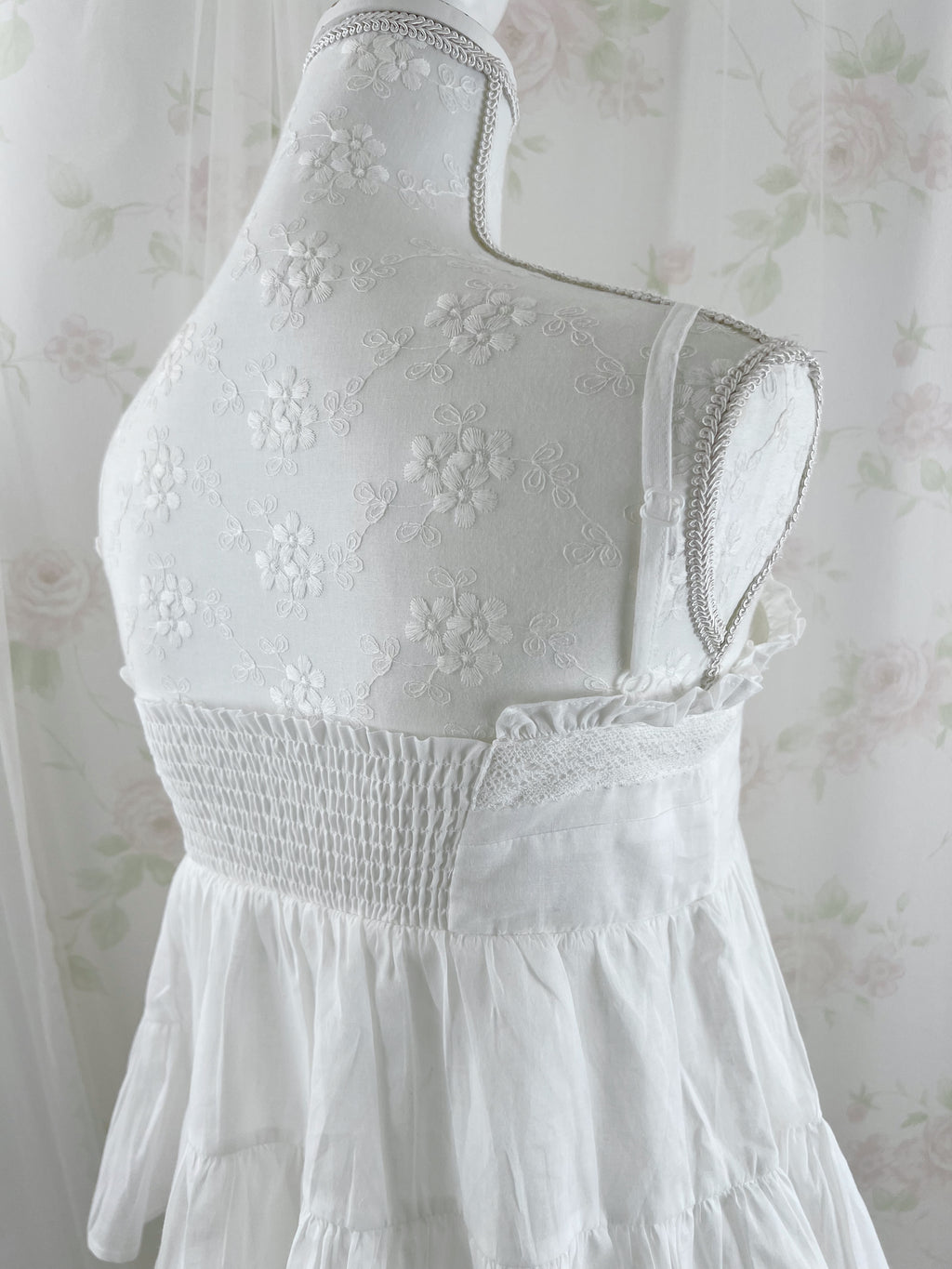 Cotton Sweet Cloud Camisole Top (White)