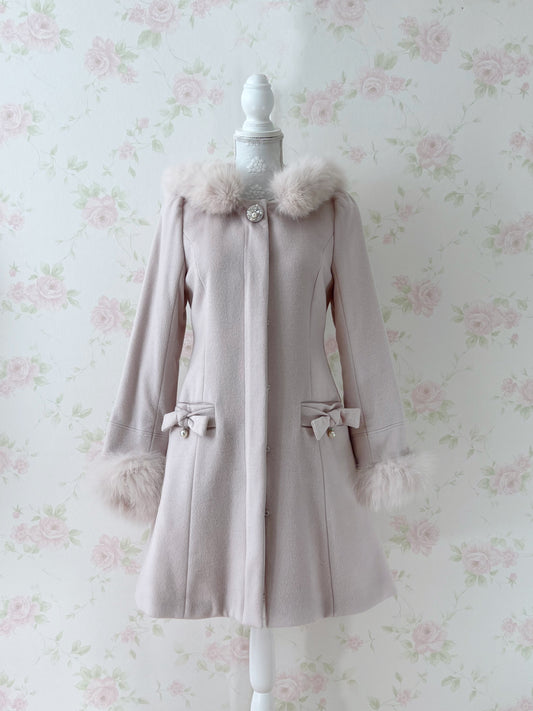 LODISPOTTO Side Ribbon Girly Wool Coat