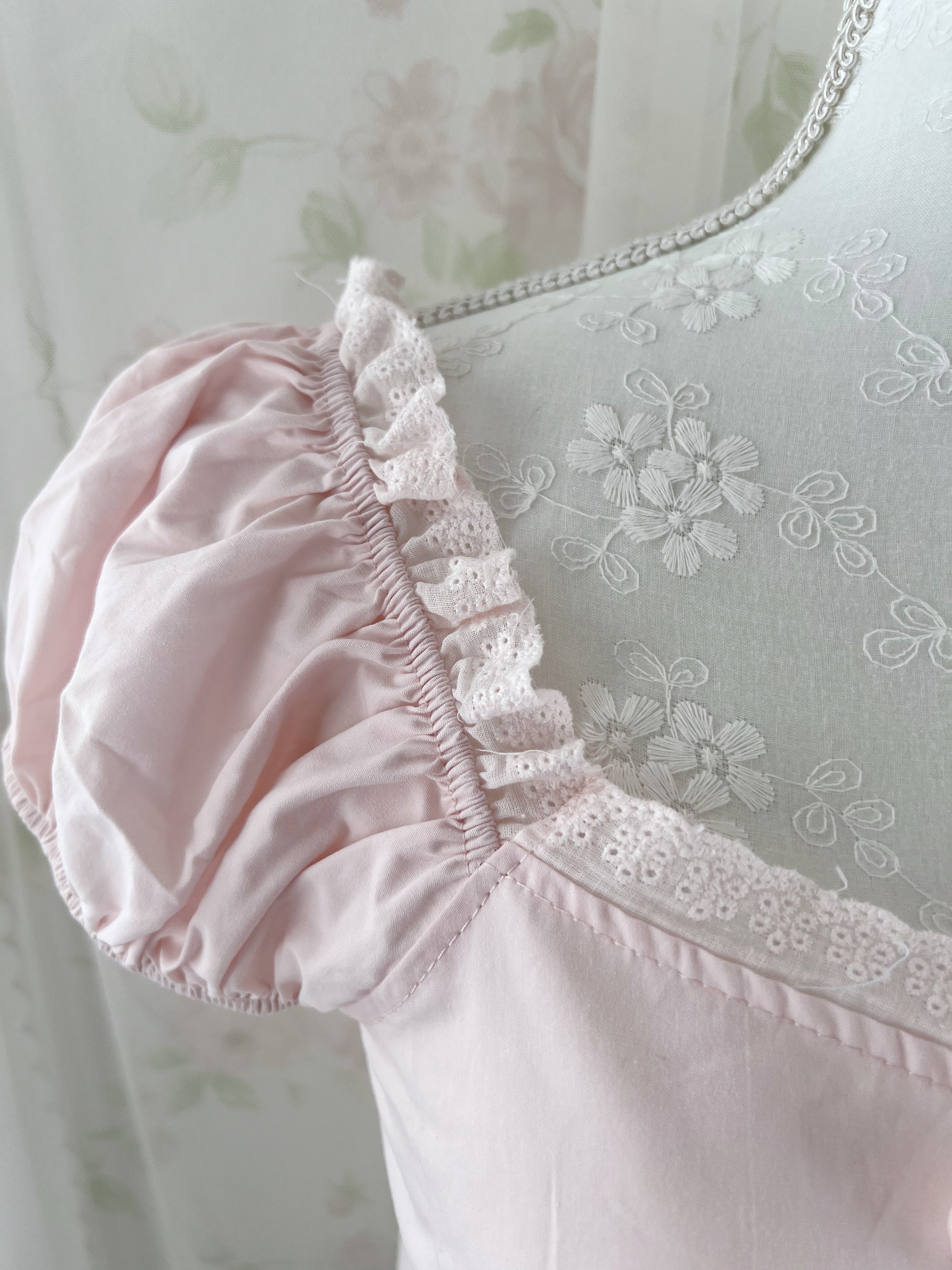 Double String Baby Cotton Blouse (Pink)