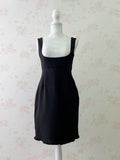 EATME Mermaid Back Bow Jumper Dress (Black)