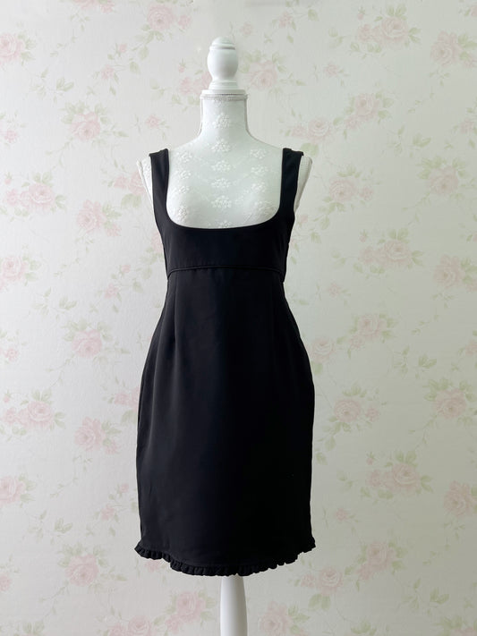 EATME Mermaid Back Bow Jumper Dress (Black)