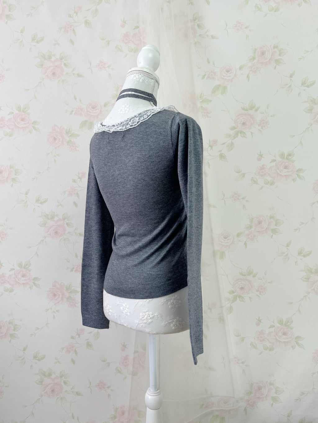jouetie Choker Attached Top (Gray)