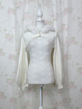 apres jour Eco Fur Short Hoodie (Ivory)