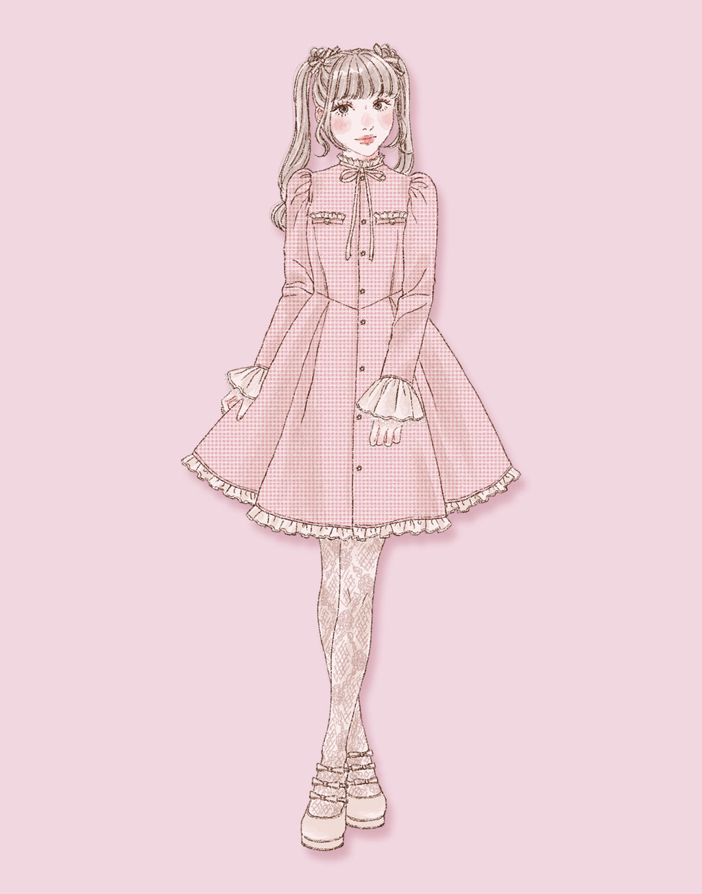 mellfy memory Love and classy tweed Dress