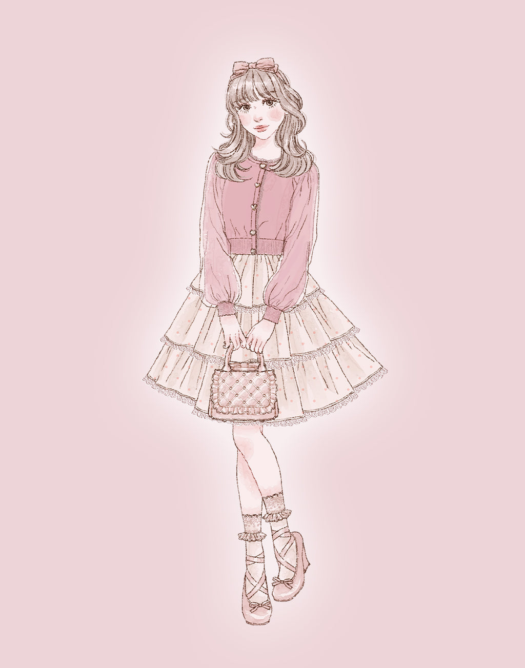 mellfy memory Sweet secret heart dot onepiece