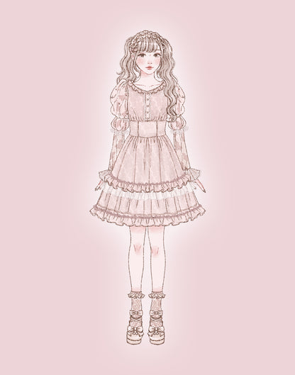 mellfy memory Angelic Sugar Lace Dress