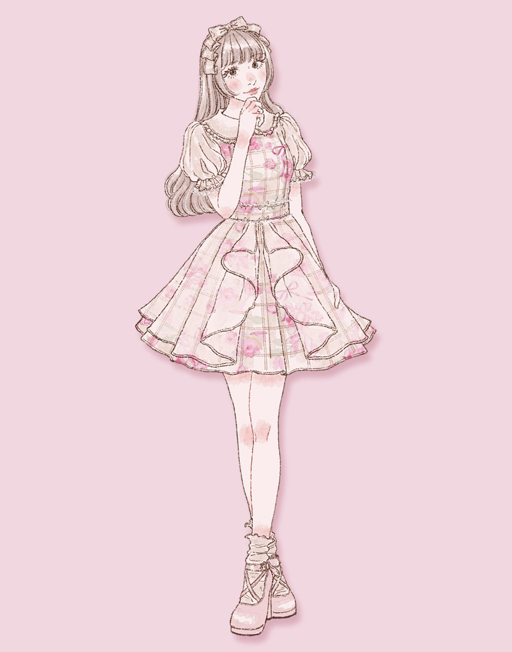 mellfy memory Sweet fragrance dolly Dress