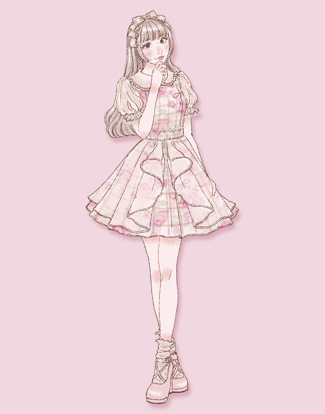 mellfy memory Sweet fragrance dolly Dress