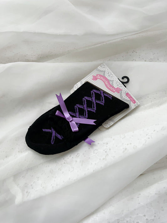 Kuromi Laced Up Print Socks