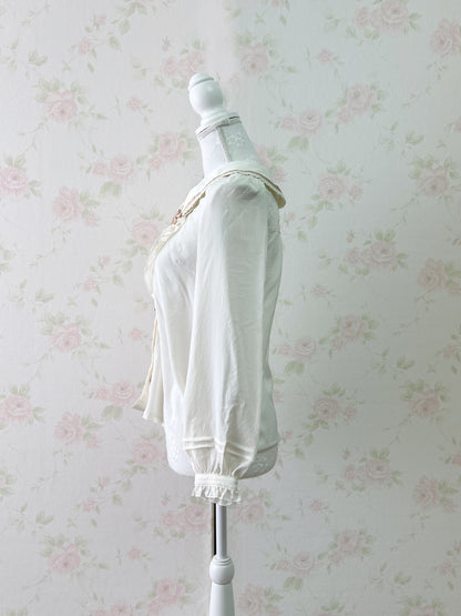 LIZ LISA Side Bow Long Sleeved Blouse