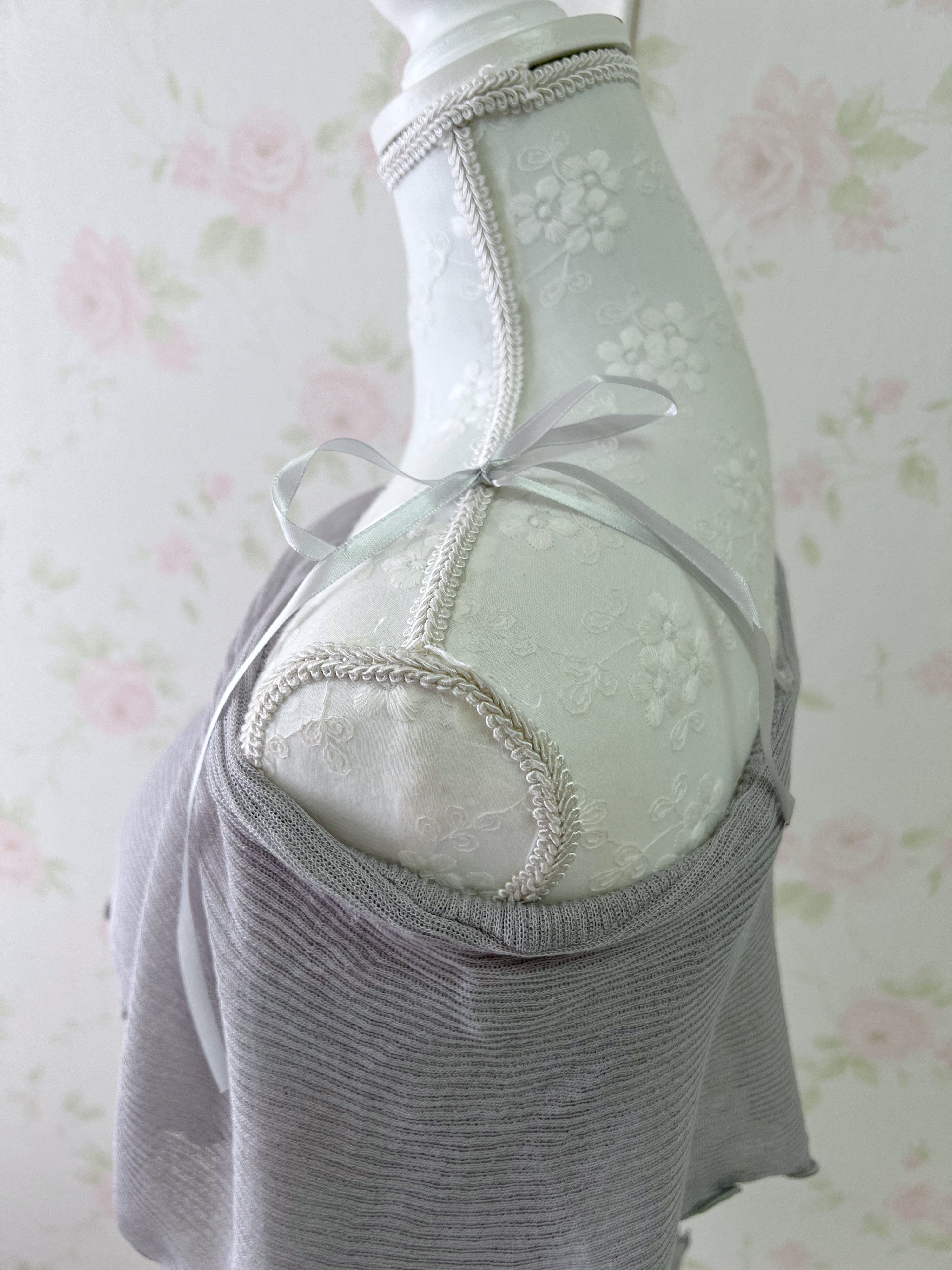 Mellow Off Shoulder Top (Gray)