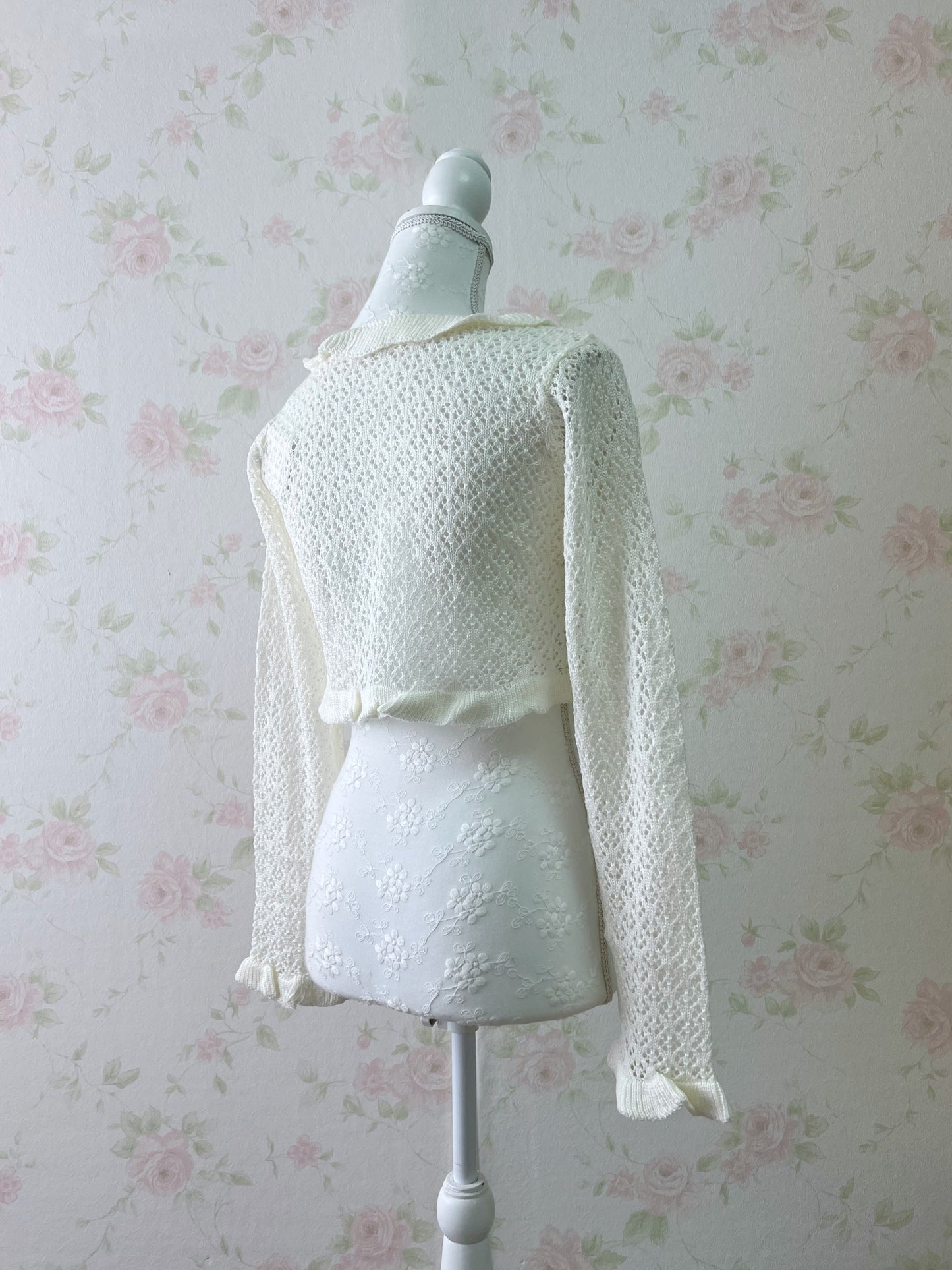 GRL Double String Cardigan (Ivory)