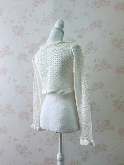 GRL Double String Cardigan (Ivory)