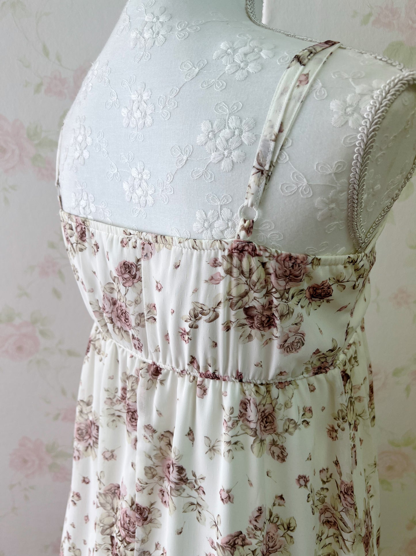 L’EST ROSE Antique Rose Camisole Dress