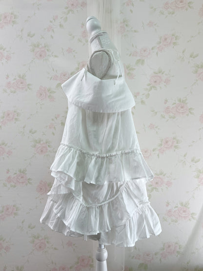 GRL Off Shoulder Layer Like Tunic Top (White)