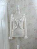passion room Frilled Cardigan (Ivory)