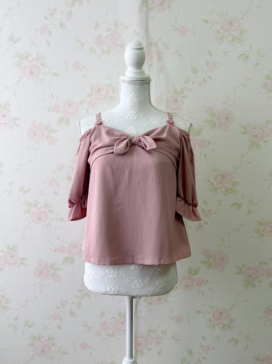 (20% OFF) LODISPOTTO Floral Lace Strap Blouse (Pink)