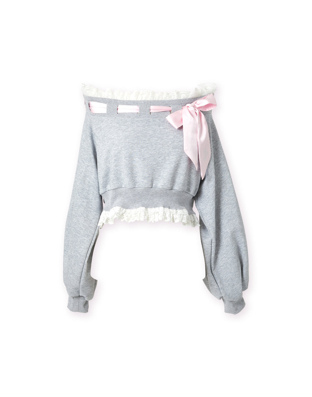 AVENCHUMU Off shoulder satin ribbon tops