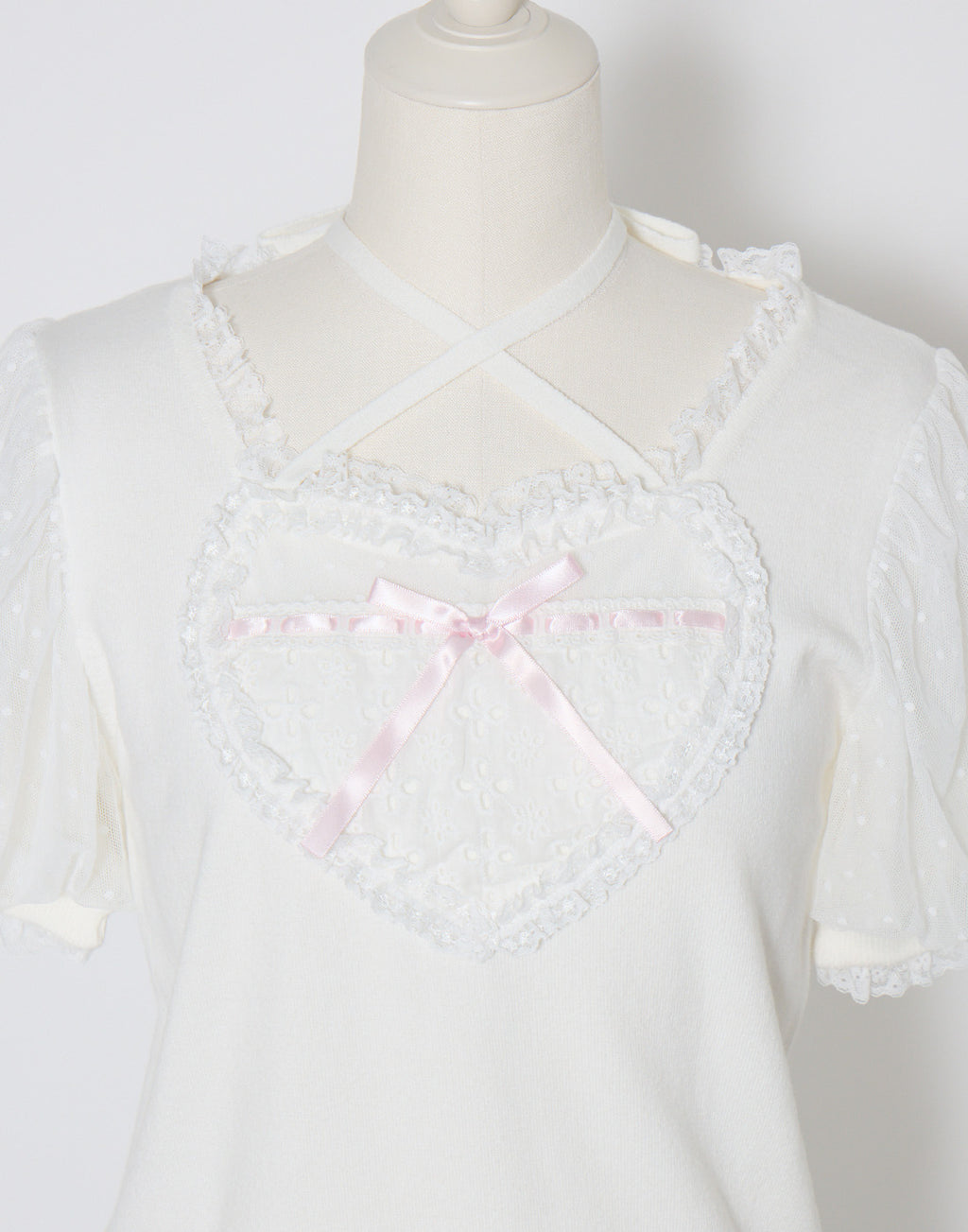 mellfy memory My love heart puff tops