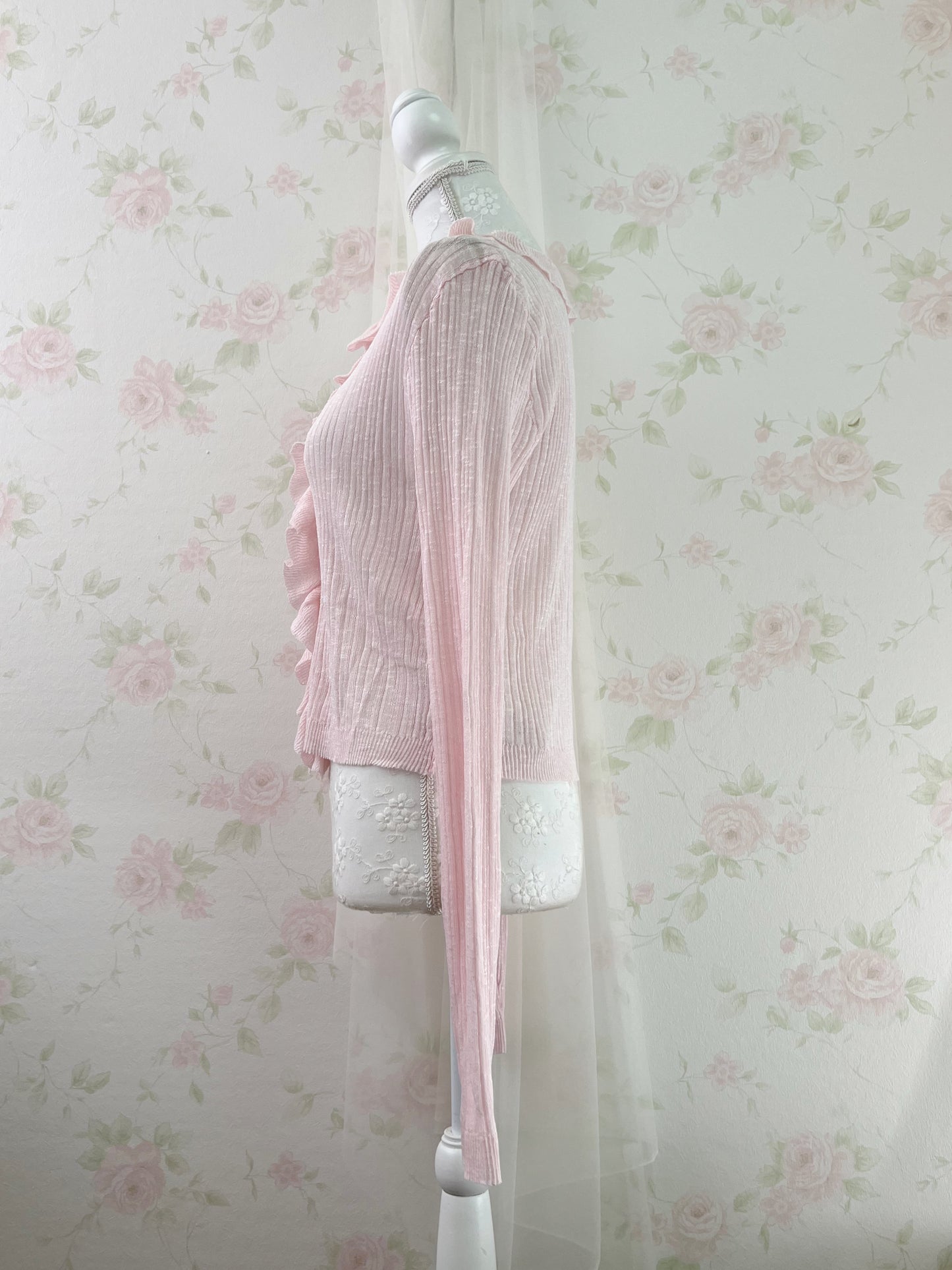GRL Ruffled Shoujo Cardigan (Pink)