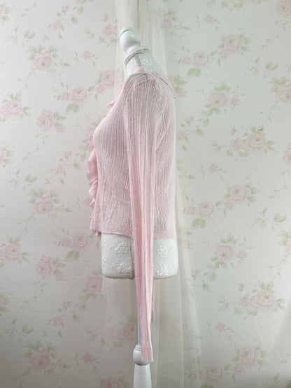 GRL Ruffled Shoujo Cardigan (Pink)