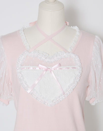 mellfy memory My love heart puff tops