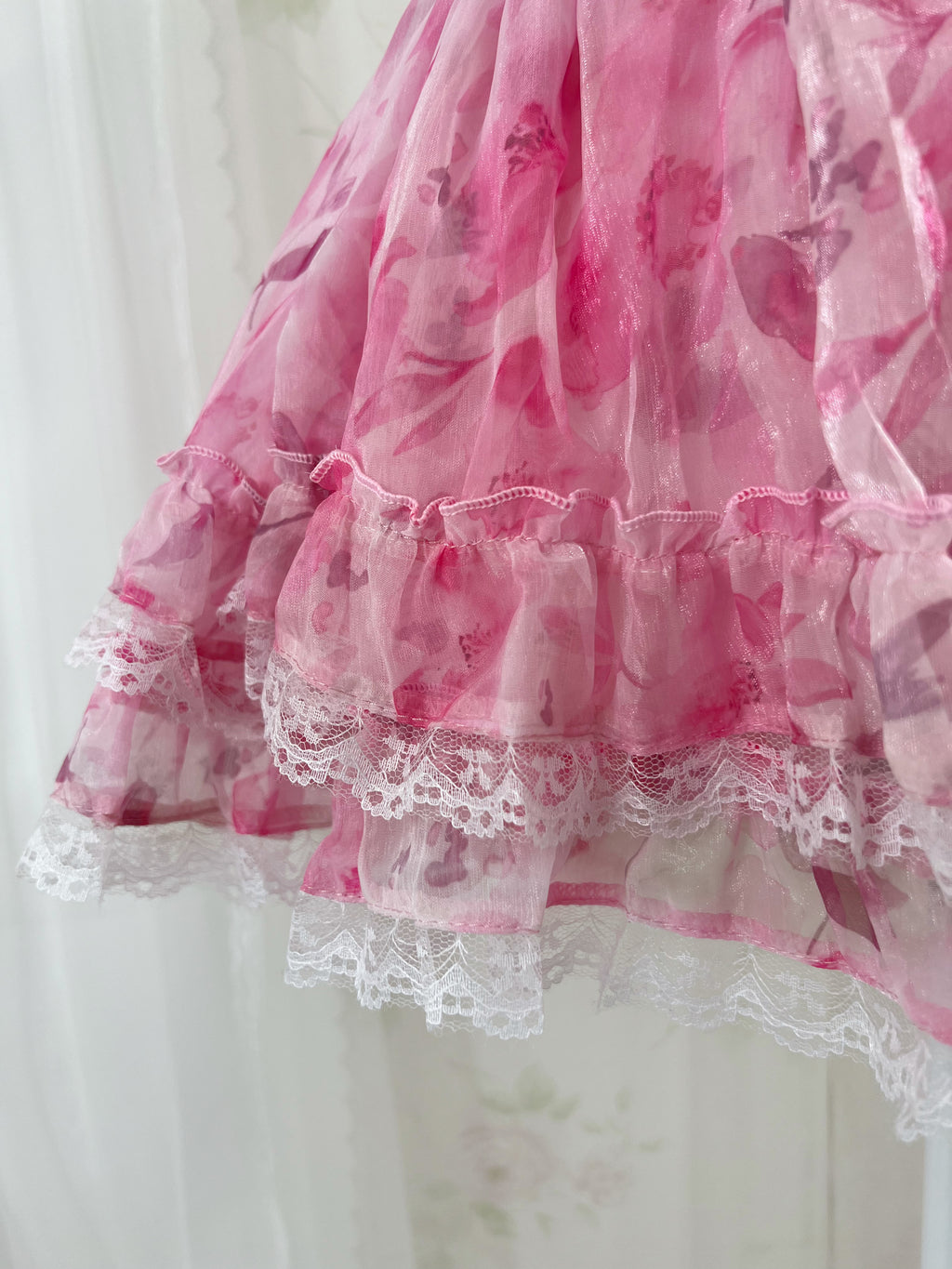 Evori Glow Sakura Chiffon Skirt