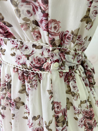 L’EST ROSE Classical Rose Chiffon Dress