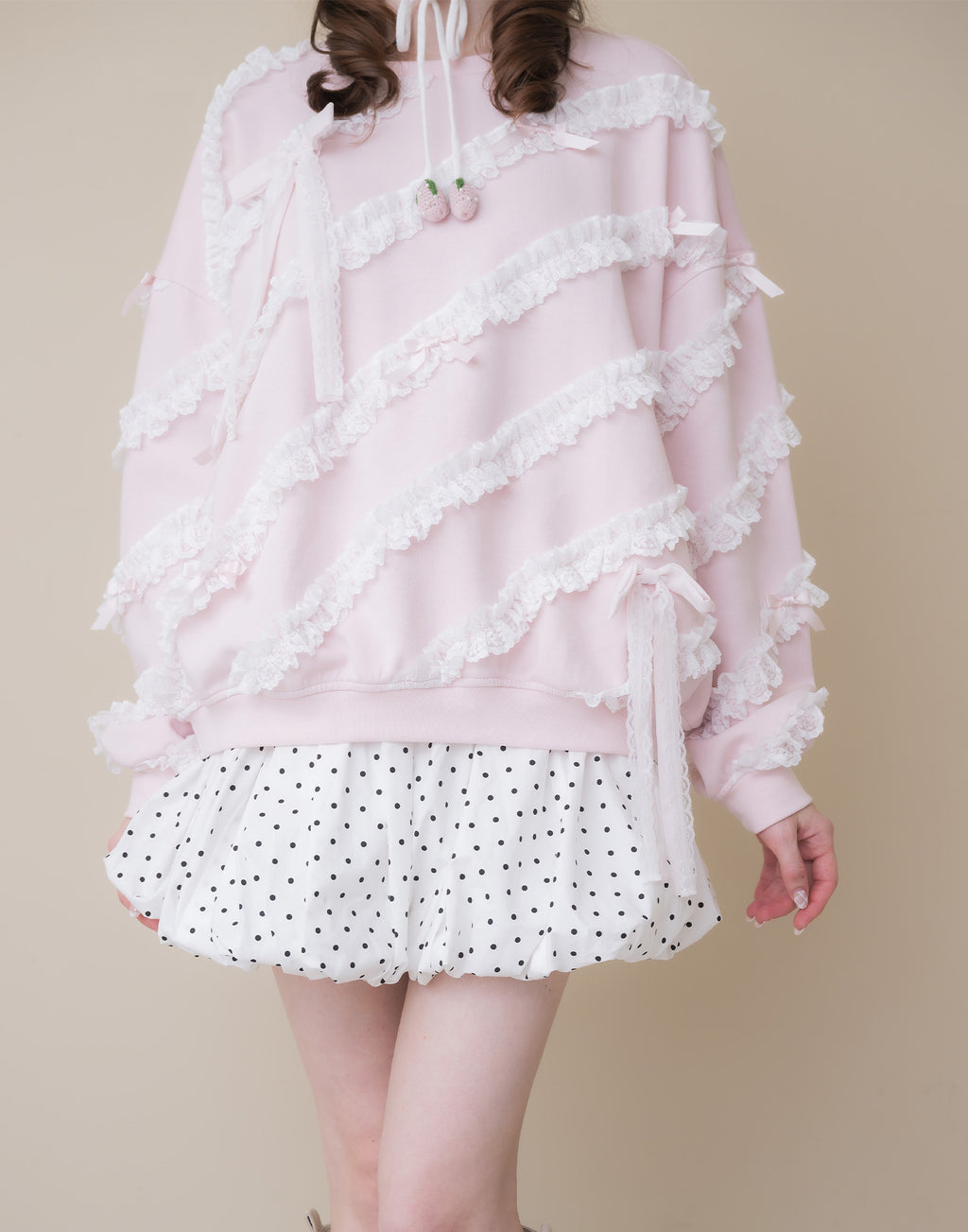 Lolime lacy balloon skirt