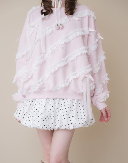 Lolime lacy balloon skirt