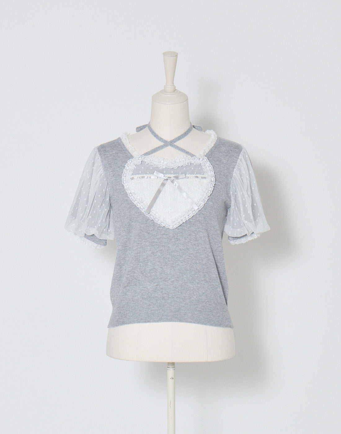 mellfy memory My love heart puff tops