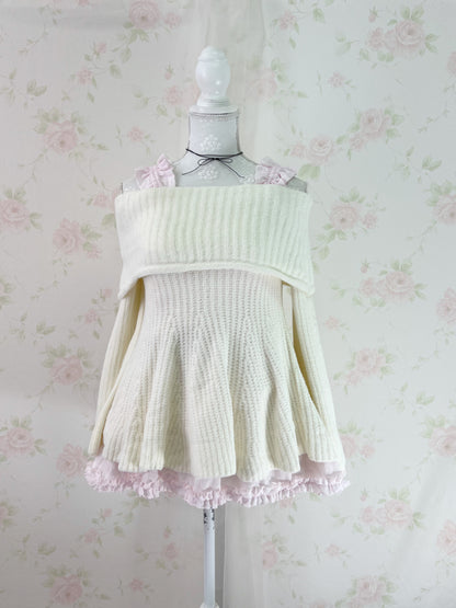 Olive des Olive Ruffled Strap Camisole Tunic (Pink)