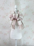 SPINNS Checked Scarf (Pink)