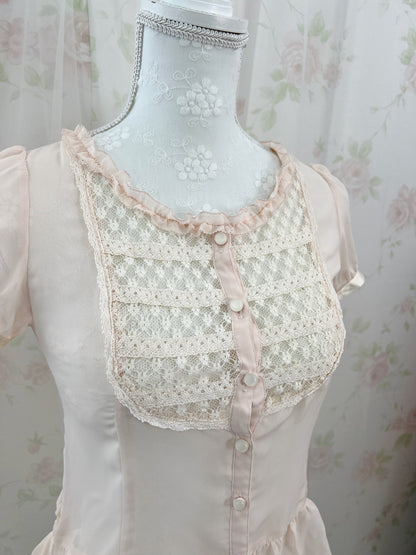 Laisse Passe Peplum Chiffon Blouse