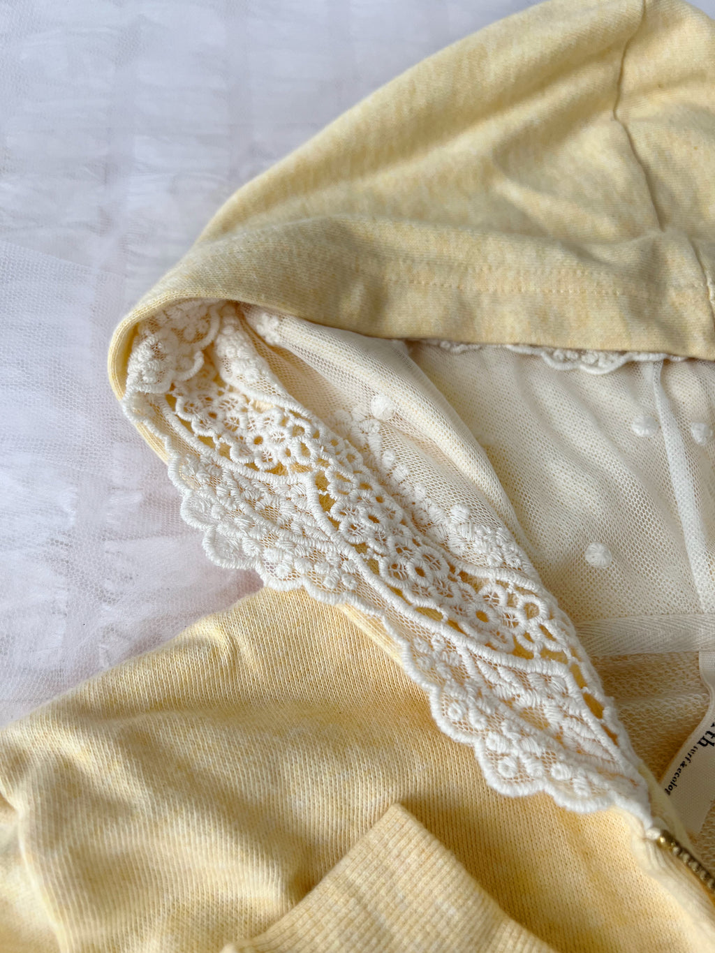 earth music & ecology Bow Pocket Lace Hoodie