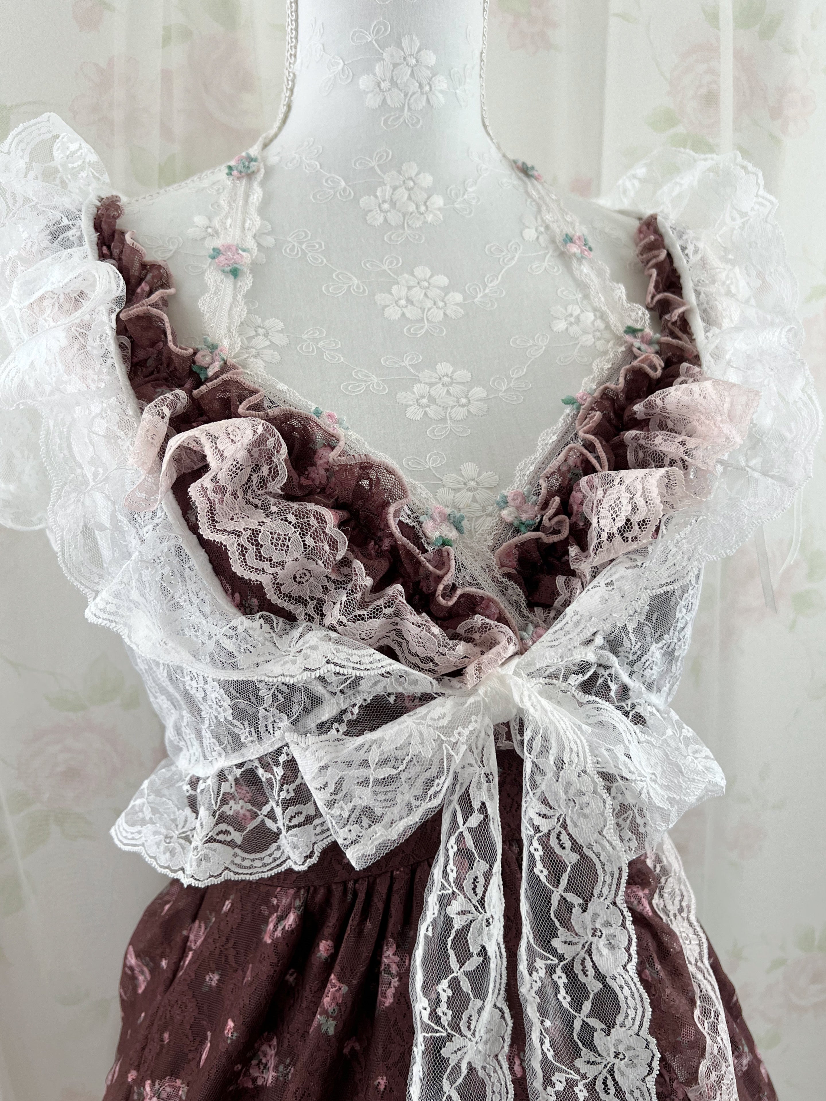 (Pre-order)Vintage Angel Tailor Fairy Pretty Dress (Brown)